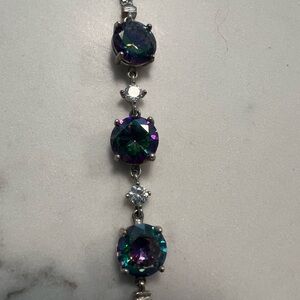 Elegant Silver and Multicolor Bracelet